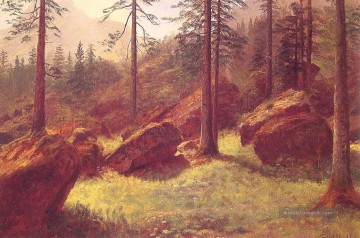  Bierstadt Malerei - Bewaldete Landschaft Albert Bierstadt